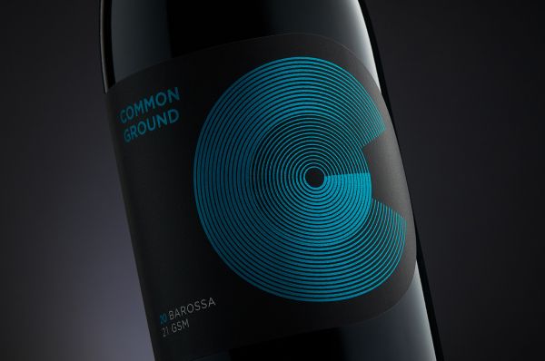 Common Ground gsm wine label design hero