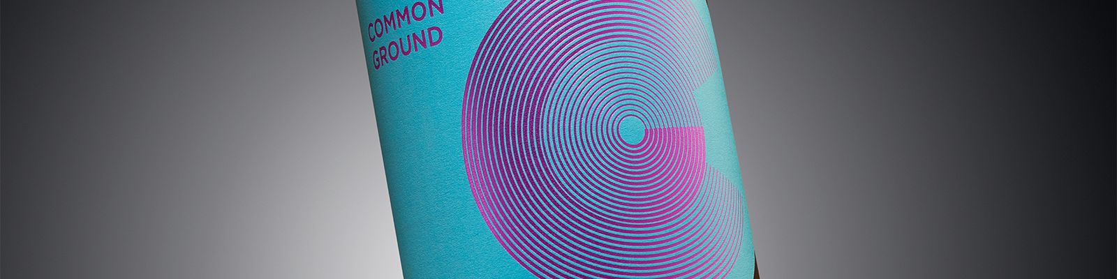 Common Ground Rose wine label design banner