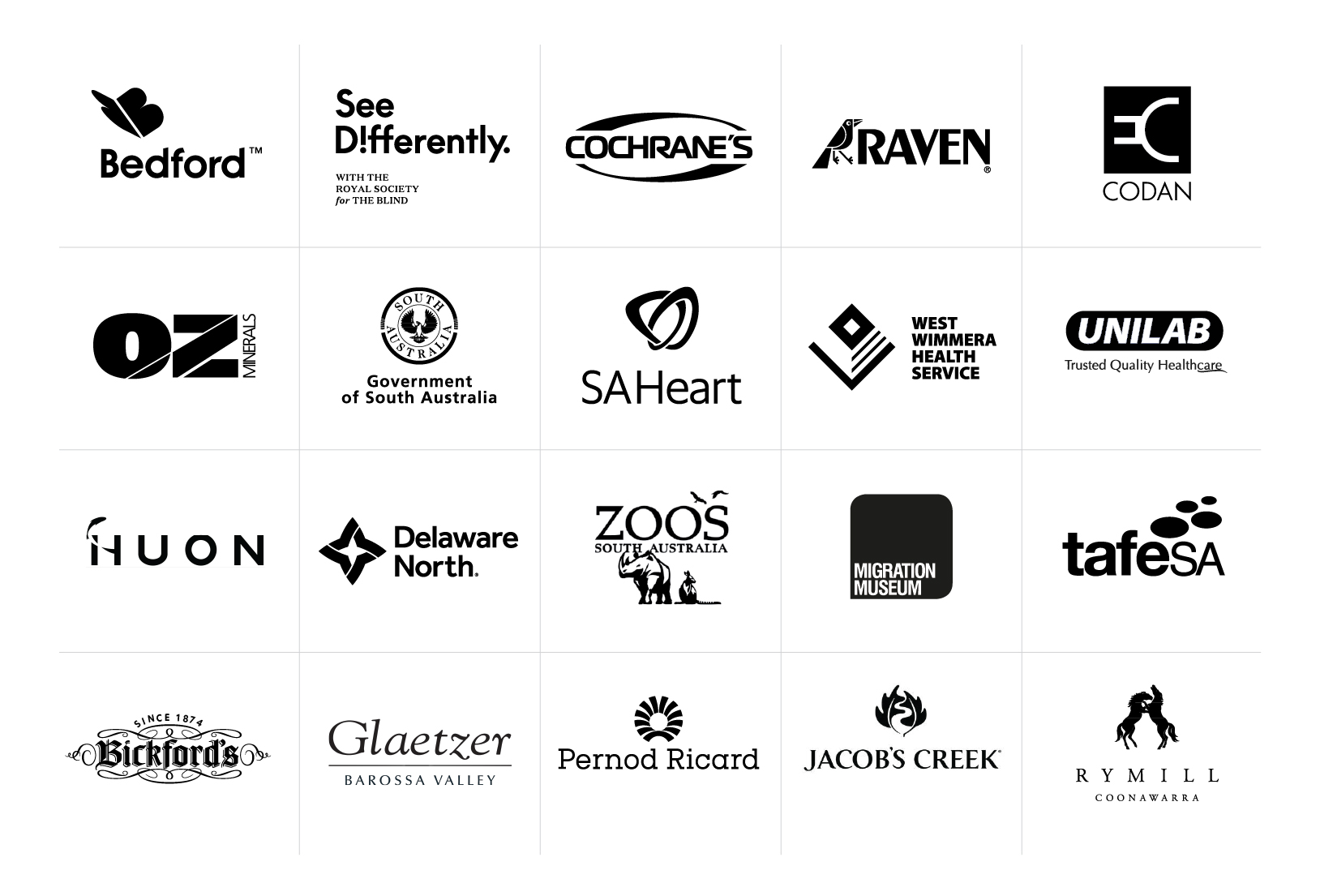 Client list logos